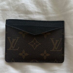 Black and Brown Monogram Card Case